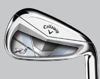 Callaway XJ-2 7PC junior golf set, steel/graphite, + stand bag, blue/white