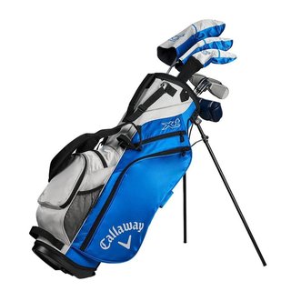 Callaway XT 26 11PC junior golf set, graphite, + stand bag, blue/white