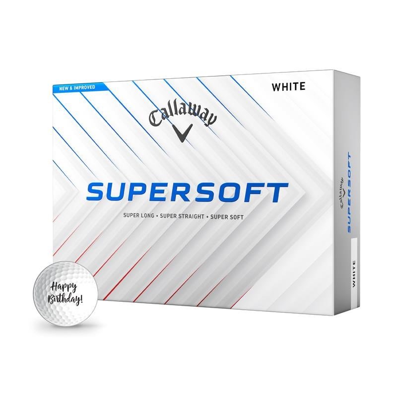 Callaway Supersoft Happy Birthday golf balls