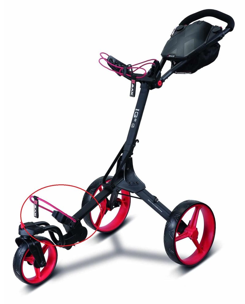 Big Max Spare Part Lower Bag Holder for IQ 360 trolley accessory, black-red
