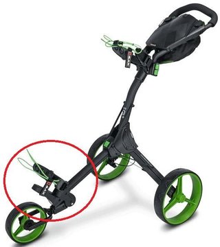 Big Max SPARE PART - Big Max Lower Bag Holder for IQ 360 trolley accessory, black-lime