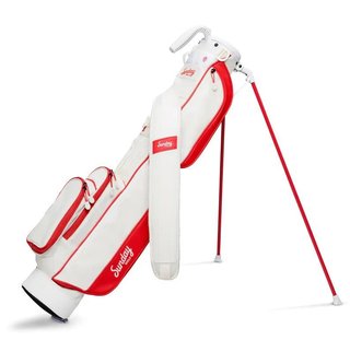 Sunday Golf Loma pencil bag, red/off white