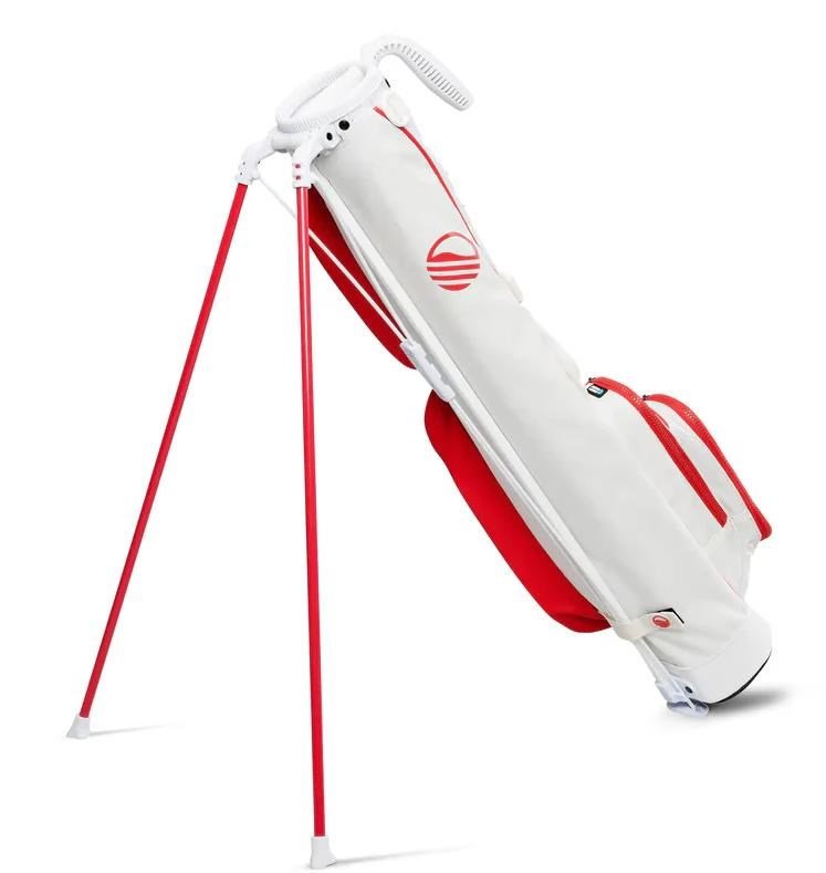 Sunday Golf Loma pencil bag, red/off white