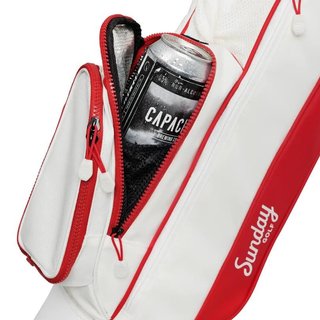 Sunday Golf Loma pencil bag, red/off white