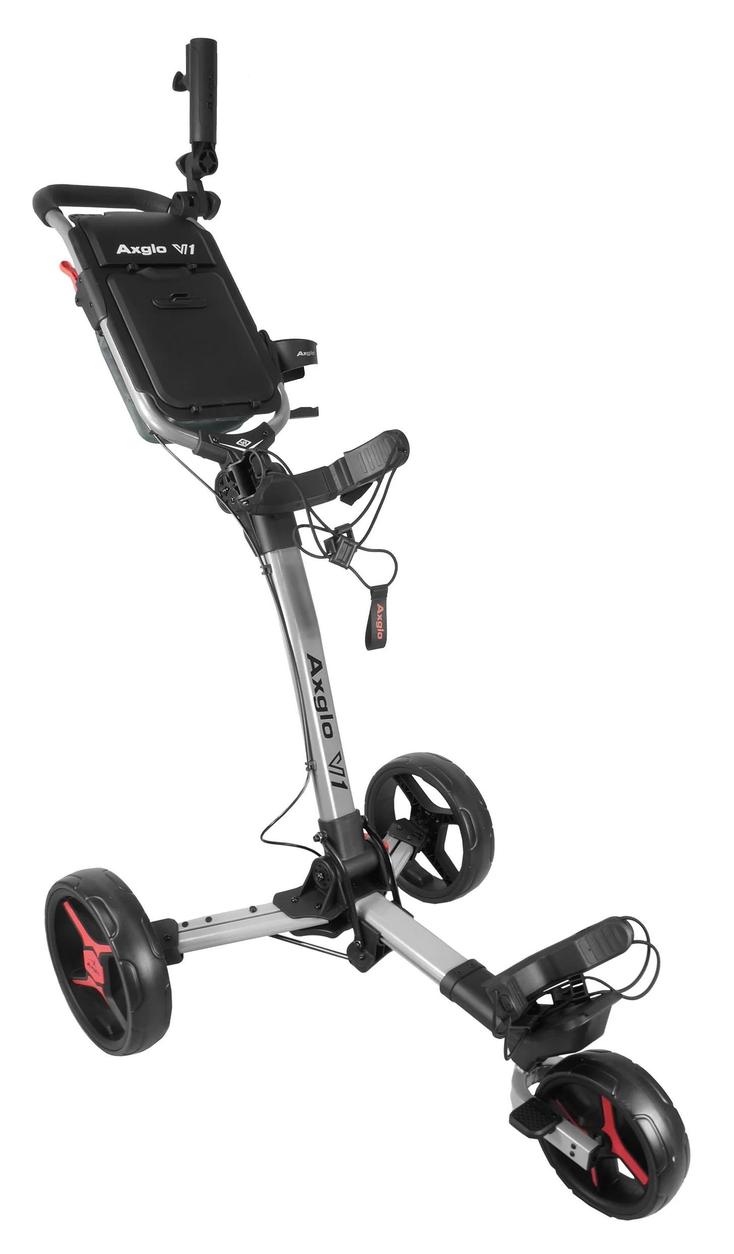 Axglo V1 manual trolley, silver/red
