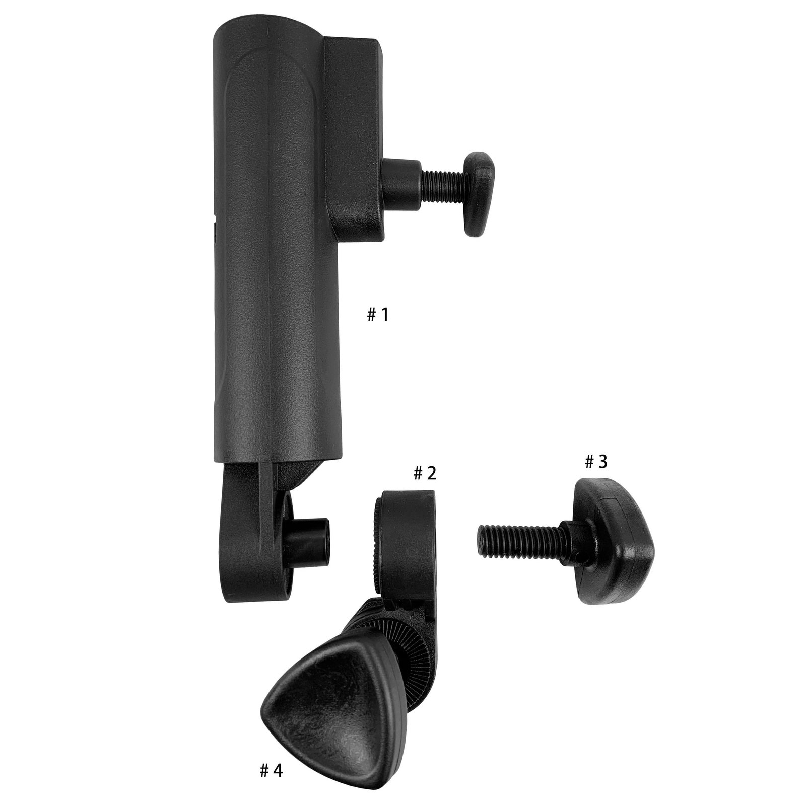 Axglo Adjustable Umbrella Holder, black