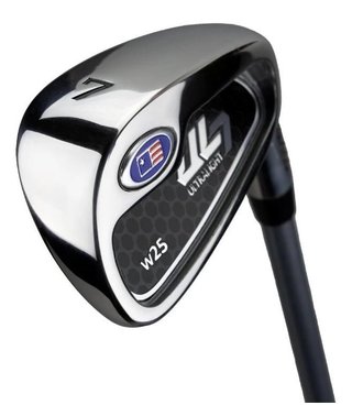 U.S. Kids Golf UL7-42 (107cm) 4-Club junior golf set, graphite, + stand bag, white/pink