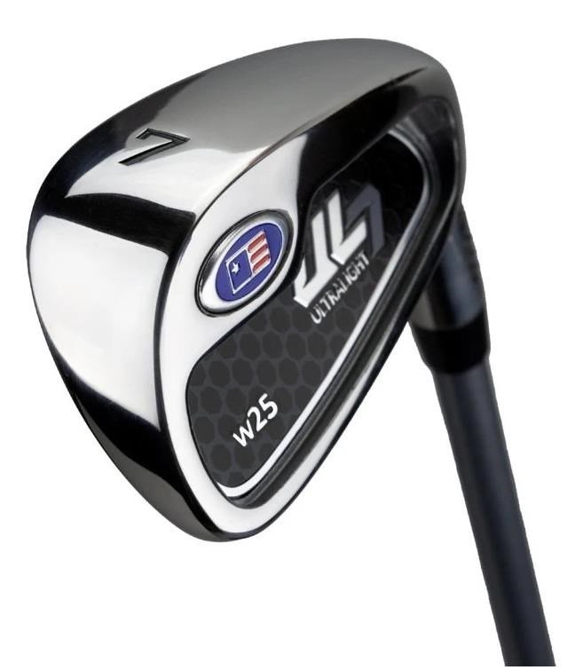 U.S. Kids Golf UL7-42 (107cm) 4-Club junior golf set, graphite, + stand bag, white/pink