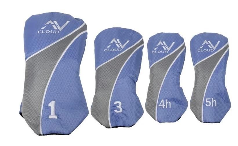 U.S. Kids Golf AV Cloud-60 (152cm) 11-club junior golf set, graphite, + stand bag, grey/white/blue