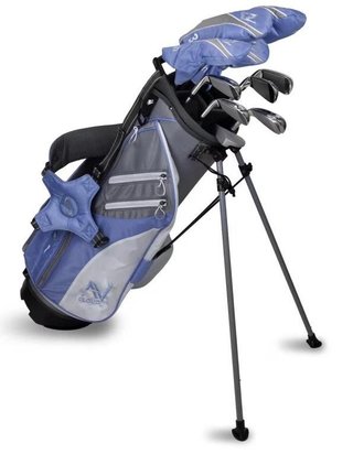 U.S. Kids Golf AV Cloud-60 (160cm) 11-Club junior golf set, graphite, + stand bag, grey/white/blue