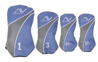 U.S. Kids Golf AV Cloud-60 (160cm) 11-Club junior golf set, graphite, + stand bag, grey/white/blue