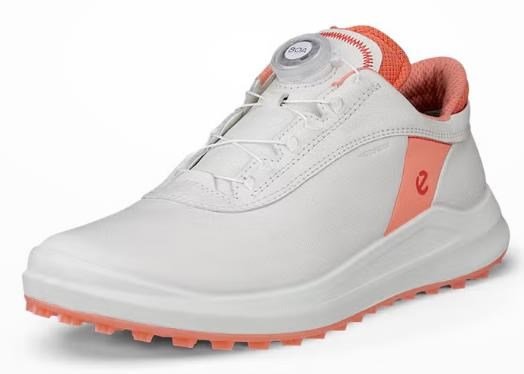 Ecco Core BOA women's golf shoes, white/burnt coral