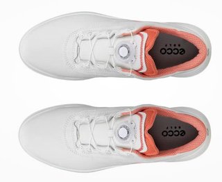 Ecco Core BOA women's golf shoes, white/burnt coral