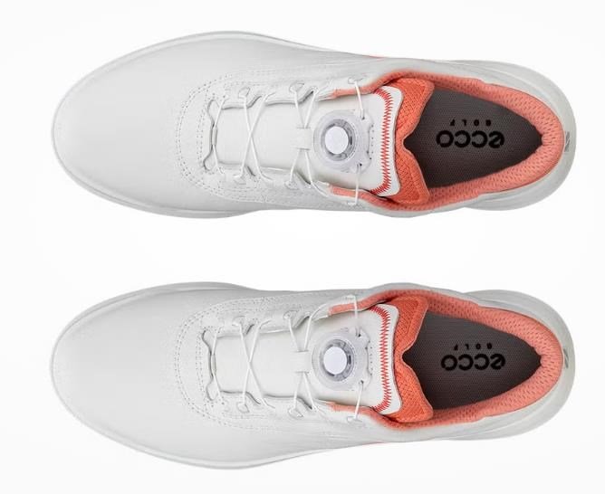 Ecco Core BOA women's golf shoes, white/burnt coral