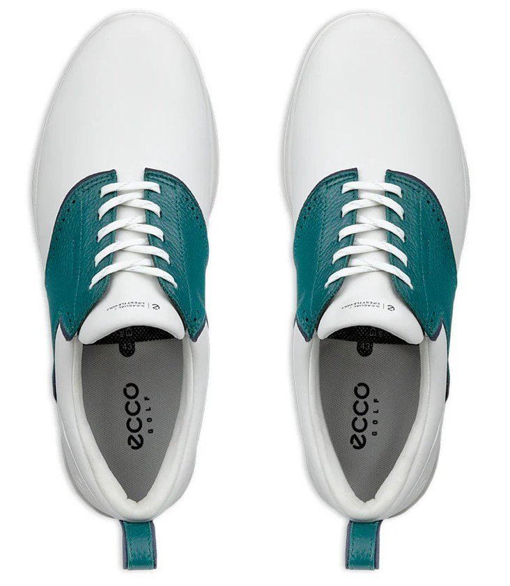 Ecco S-Casual mens golf shoes, white/baygreen