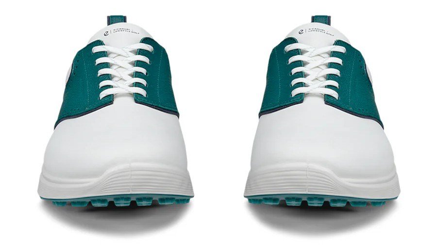 Ecco S-Casual mens golf shoes, white/baygreen