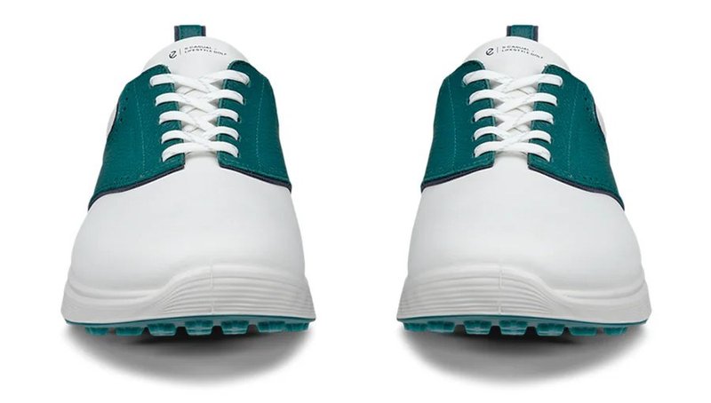 Ecco S-Casual mens golf shoes, white/baygreen