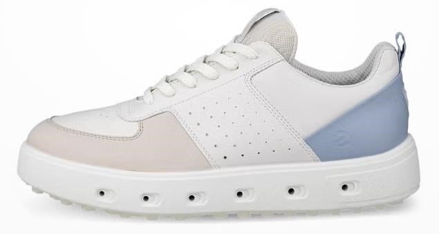 Ecco Street 720 ladies golf shoes, gravel/white/dusty blue