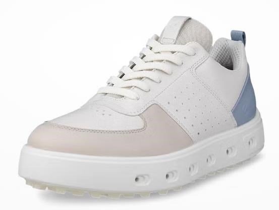 Ecco Street 720 ladies golf shoes, gravel/white/dusty blue