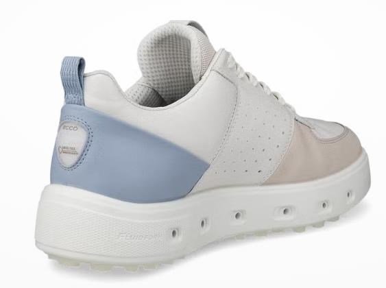Ecco Street 720 ladies golf shoes, gravel/white/dusty blue
