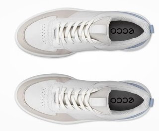 Ecco Street 720 ladies golf shoes, gravel/white/dusty blue