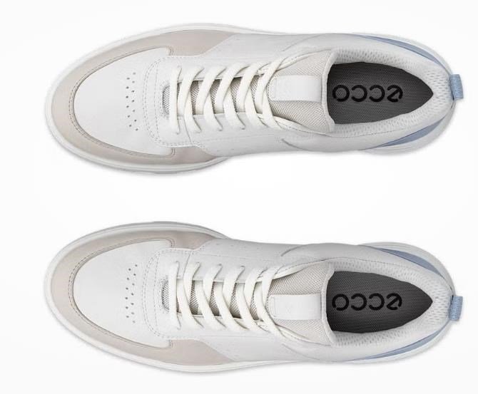 Ecco Street 720 ladies golf shoes, gravel/white/dusty blue