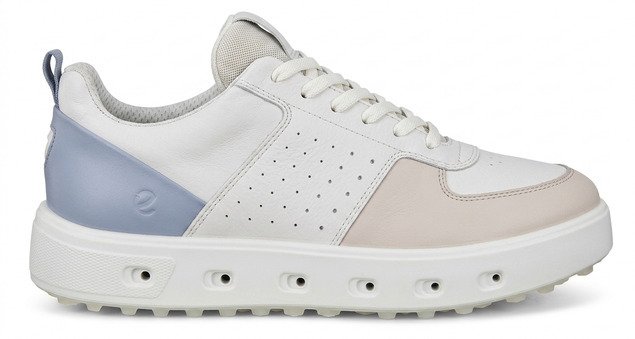 Ecco Street 720 ladies golf shoes, gravel/white/dusty blue