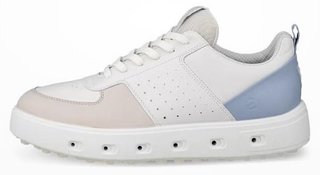 Ecco Street 720 ladies golf shoes, gravel/white/dusty blue