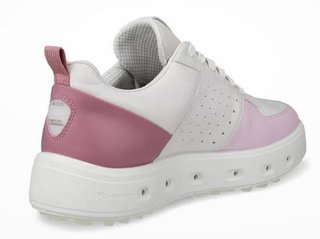 Ecco Street 720 ladies golf shoes, white/blush/blossom rose