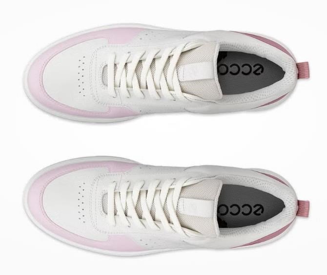 Ecco Street 720 ladies golf shoes, white/blush/blossom rose