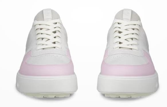 Ecco Street 720 ladies golf shoes, white/blush/blossom rose