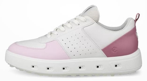 Ecco Street 720 ladies golf shoes, white/blush/blossom rose