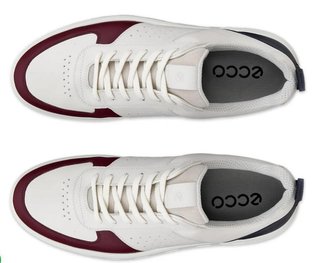 Ecco Street 720 womens golf shoes, dark ruby/white/marine