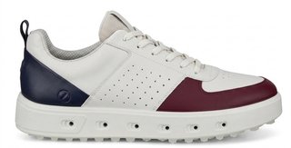 Ecco Street 720 womens golf shoes, dark ruby/white/marine
