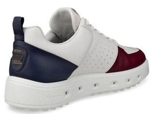 Ecco Street 720 womens golf shoes, dark ruby/white/marine