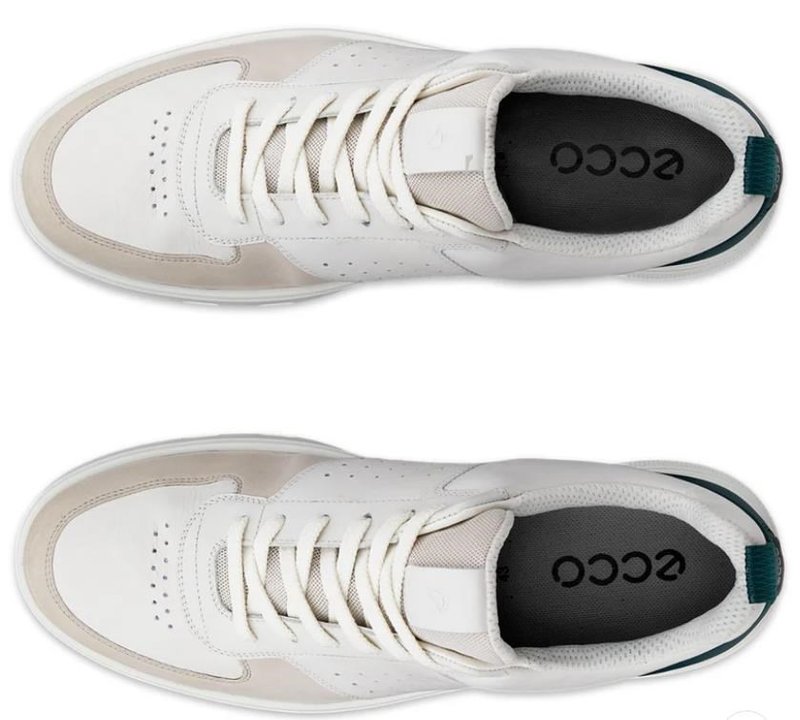 Ecco Ecco Street 720 women's golf shoes, gravel/white/baygreen