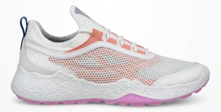 Ecco Biom H5 ladies golf shoes, white/burnt coral