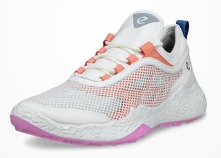 Ecco Biom H5 ladies golf shoes, white/burnt coral