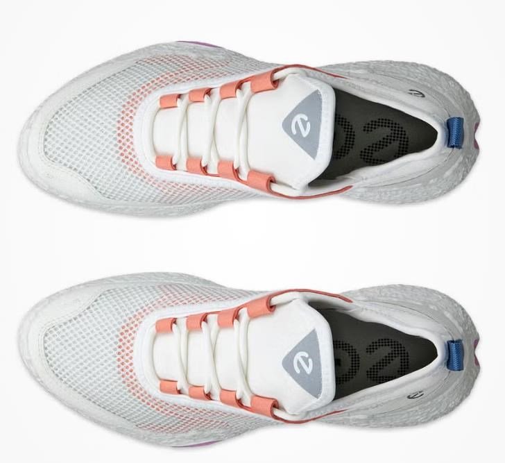 Ecco Biom H5 ladies golf shoes, white/burnt coral