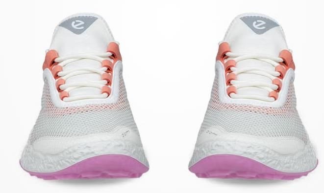 Ecco Biom H5 ladies golf shoes, white/burnt coral