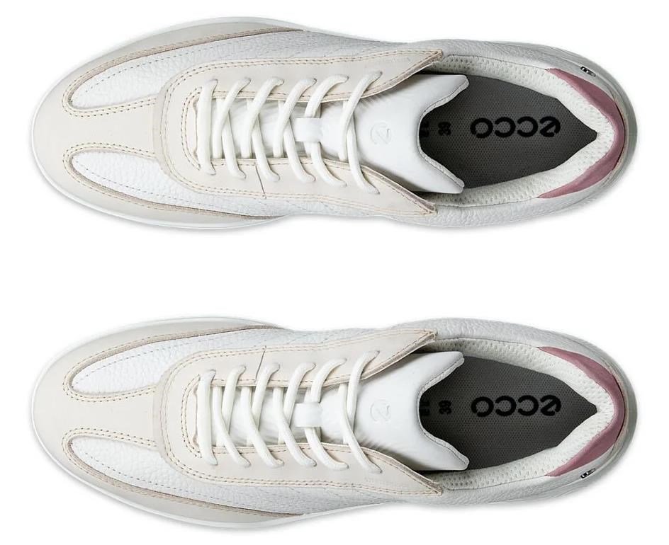 Ecco Street Vibe ladies golf shoes, limestone/white/blush