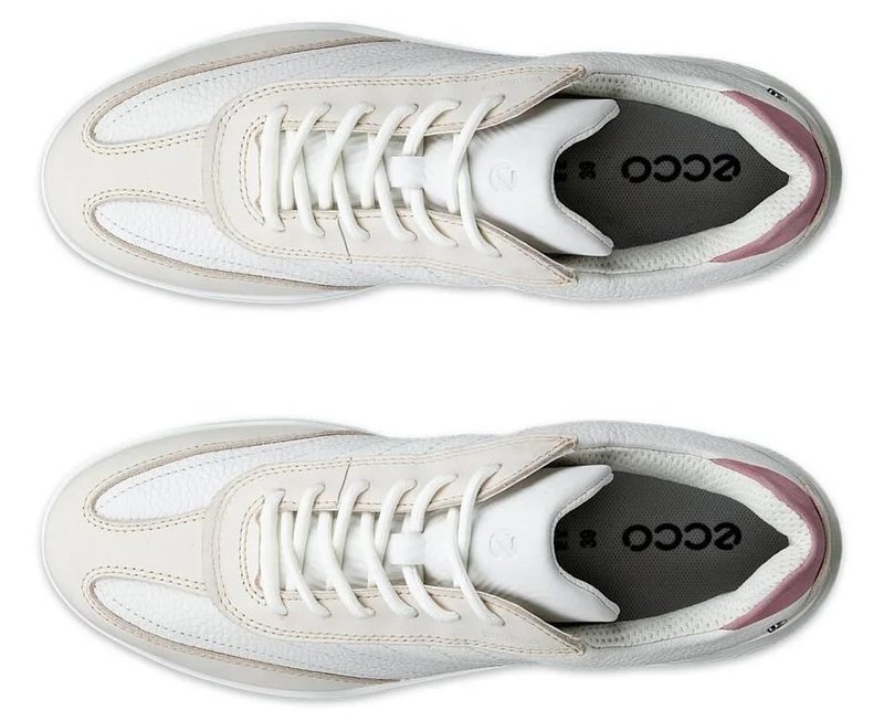 Ecco Street Vibe ladies golf shoes, limestone/white/blush