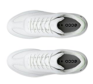 Ecco Street Vibe ladies golf shoes, shadow white/lime cream