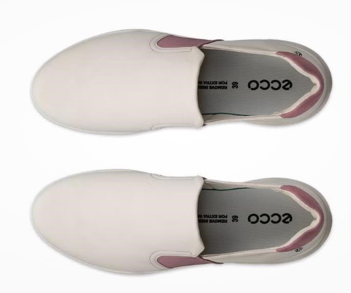 Ecco Street Vibe ladies golf shoes, limestone/blush