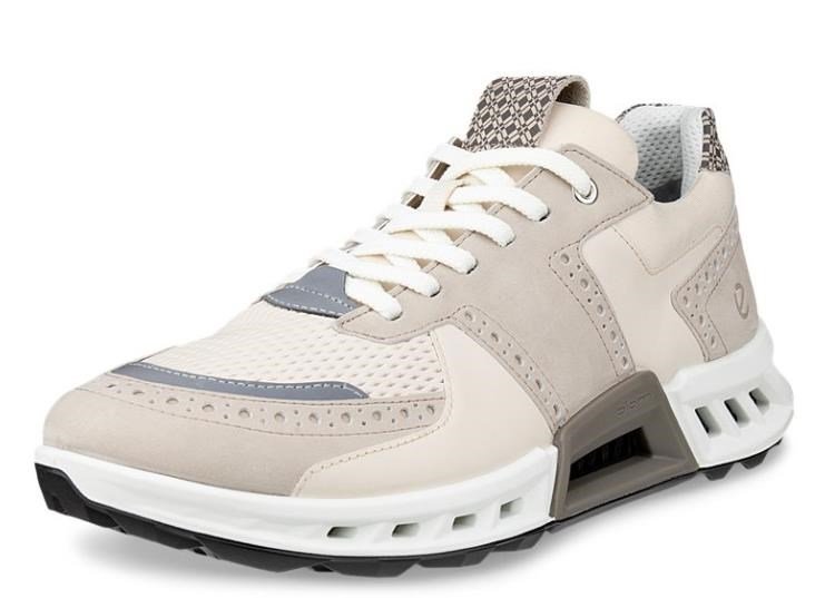 Ecco Biom C4 men's golf shoes, pure cashmere/limestone/dark clay