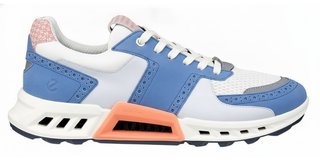 Ecco Biom C4 mens golf shoes, federal blue/white/burnt coral