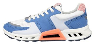 Ecco Biom C4 mens golf shoes, federal blue/white/burnt coral