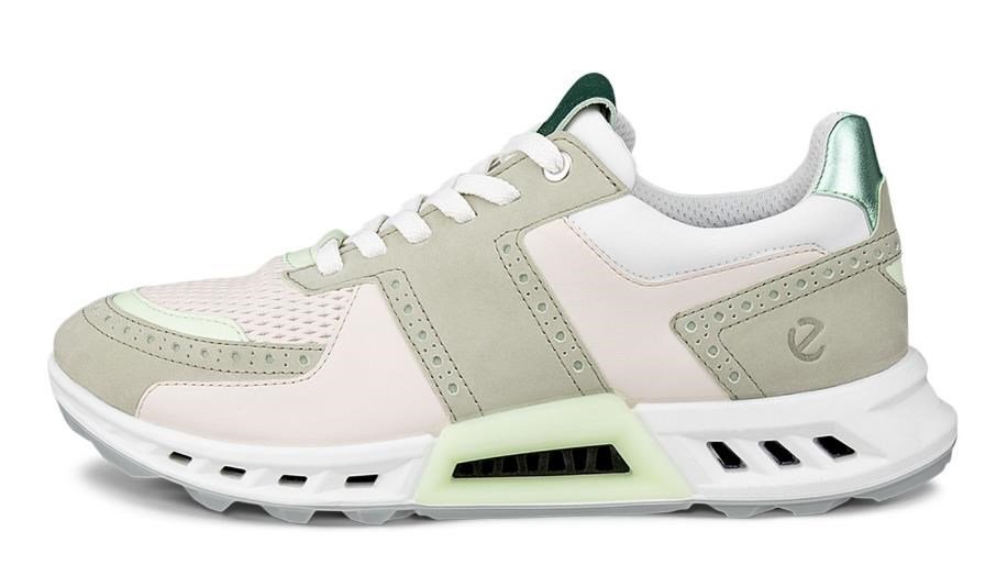 Ecco Biom C4 ladies golf shoes, tea/limestone/matcha metallic
