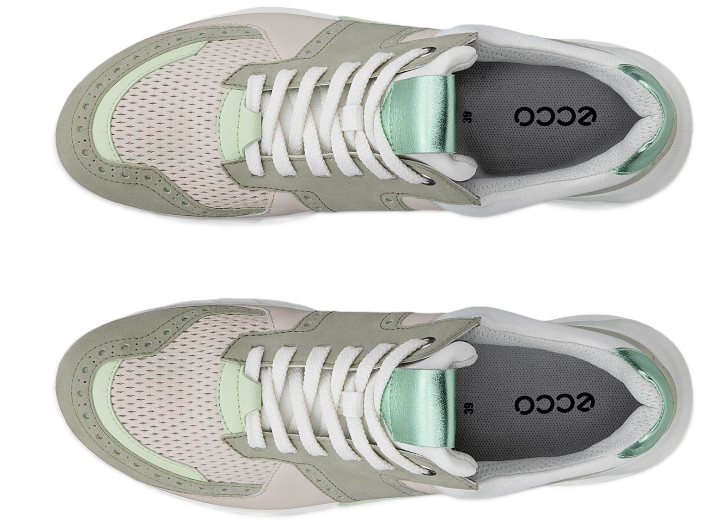 Ecco Biom C4 ladies golf shoes, tea/limestone/matcha metallic