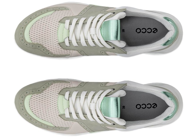 Ecco Biom C4 ladies golf shoes, tea/limestone/matcha metallic
